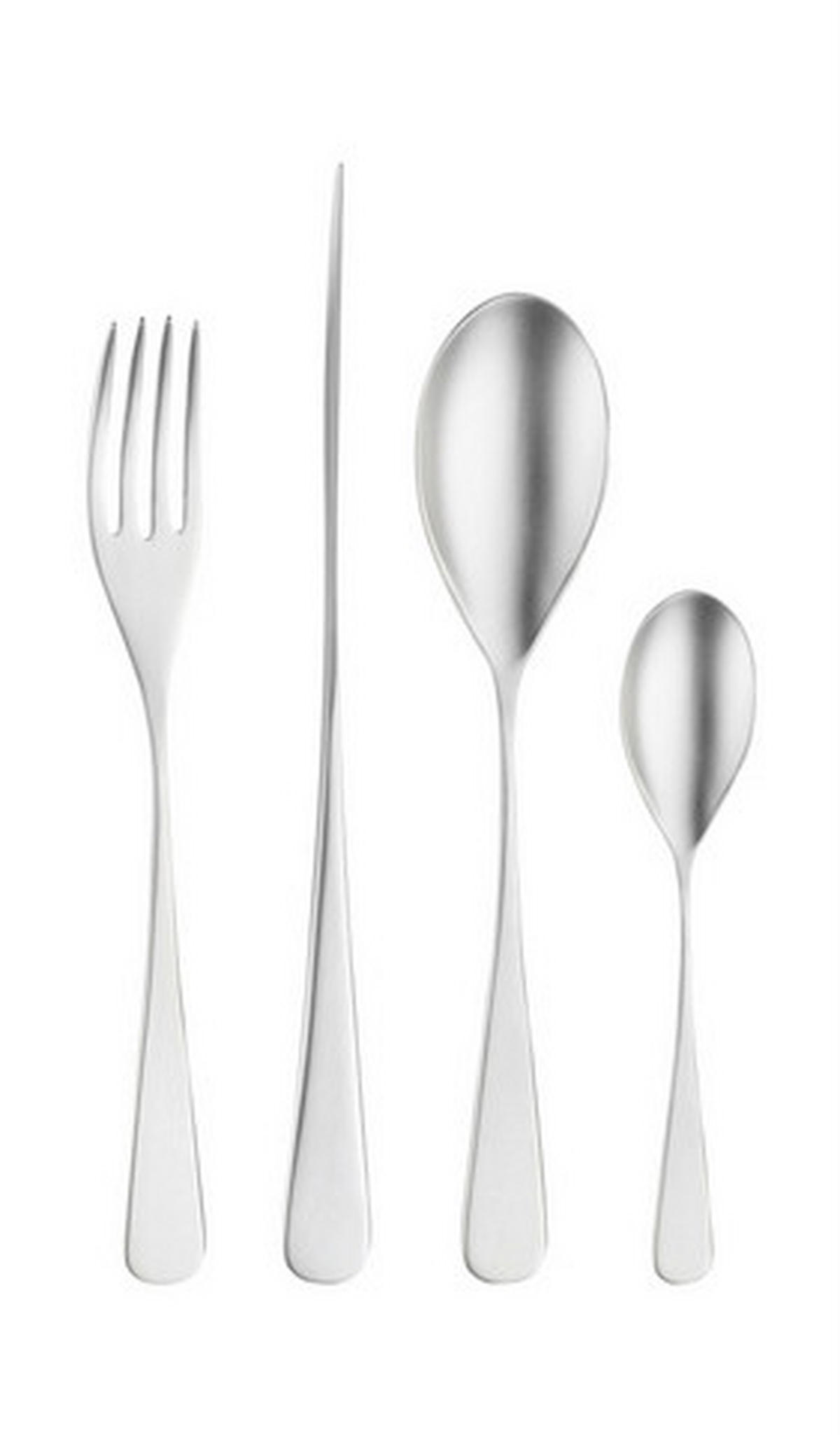 BESTECKSET AUDREY  16-teilig  - Edelstahlfarben, Basics, Metall (25,5/7/5,3cm) - Pintinox