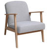 SESSEL Webstoff Silberfarben, Buchefarben    - Buchefarben/Silberfarben, MODERN, Holz/Textil (63/78/78cm) - Livetastic