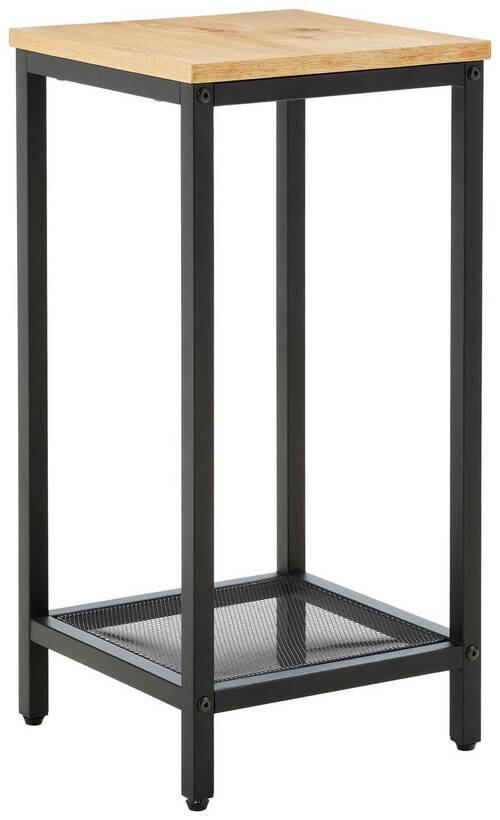 BEISTELLTISCH in Holz, Metall, Holzwerkstoff 30/30/61 cm  - Eichefarben/Schwarz, Lifestyle, Holz/Holzwerkstoff (30/30/61cm) - Xora
