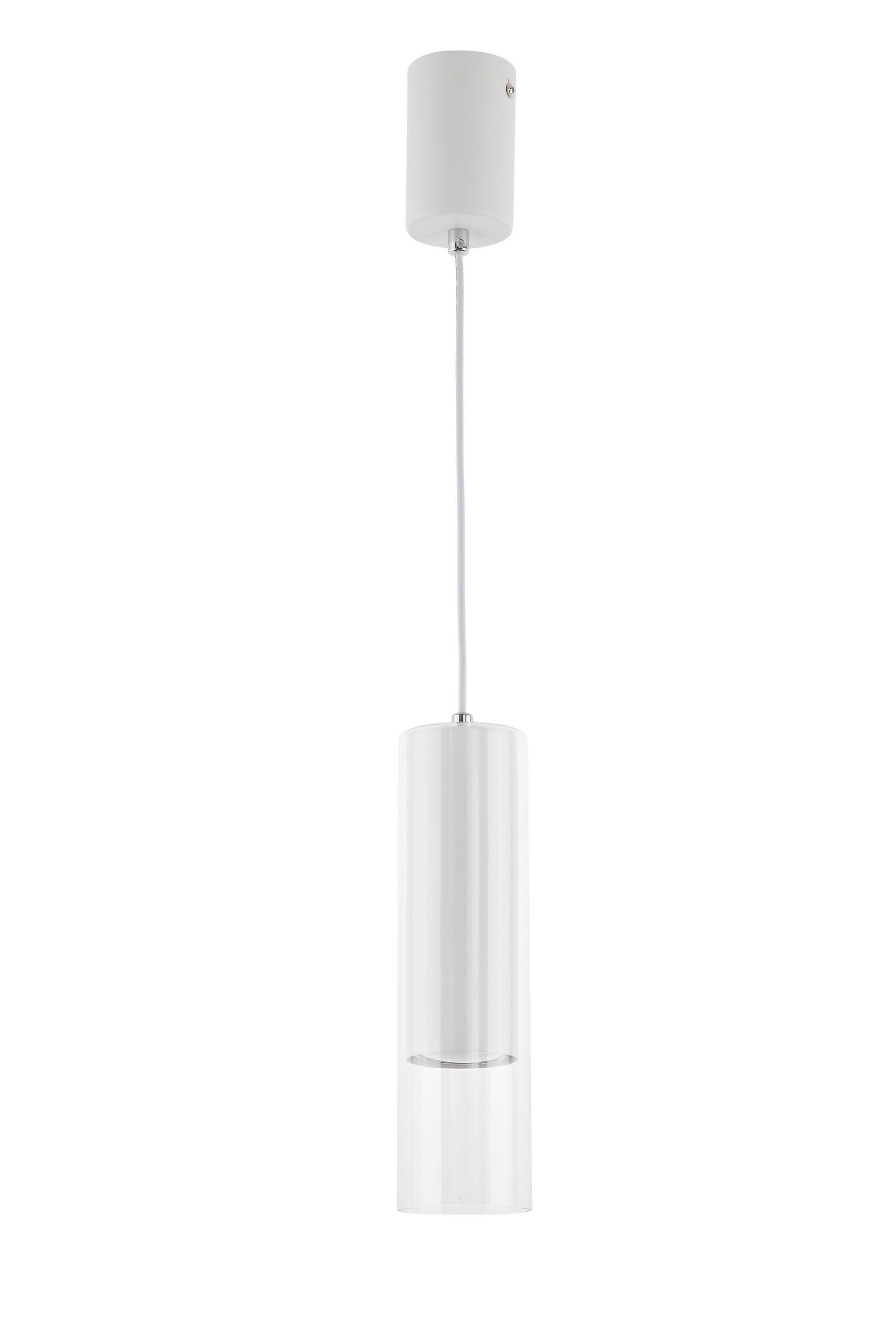 HÄNGELEUCHTE 7/150 cm  - Weiß, Basics, Glas (7/150cm)