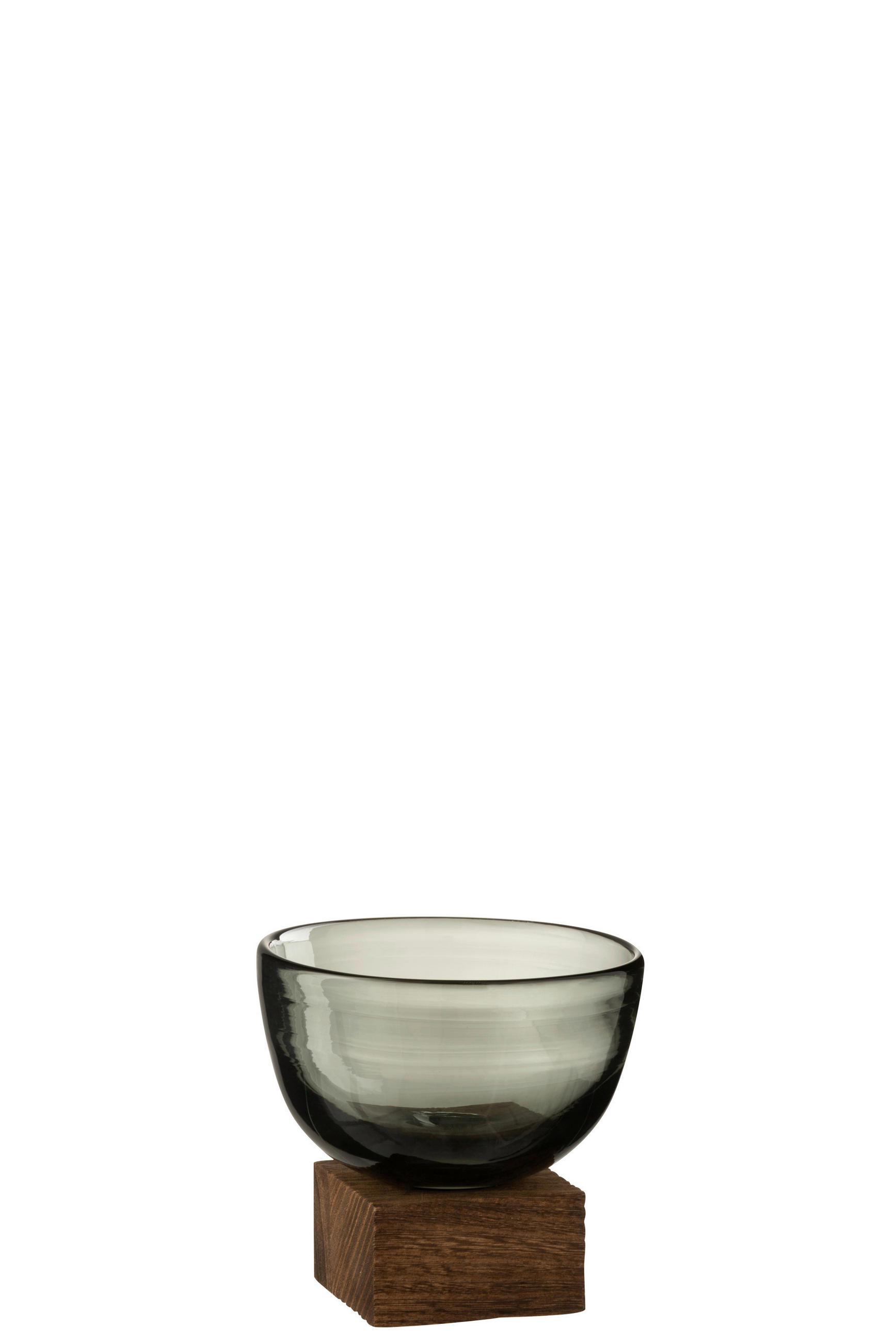 DEKOVASE  - Natur, Glas/Holz (12/12/11,7cm) - Ambia Home