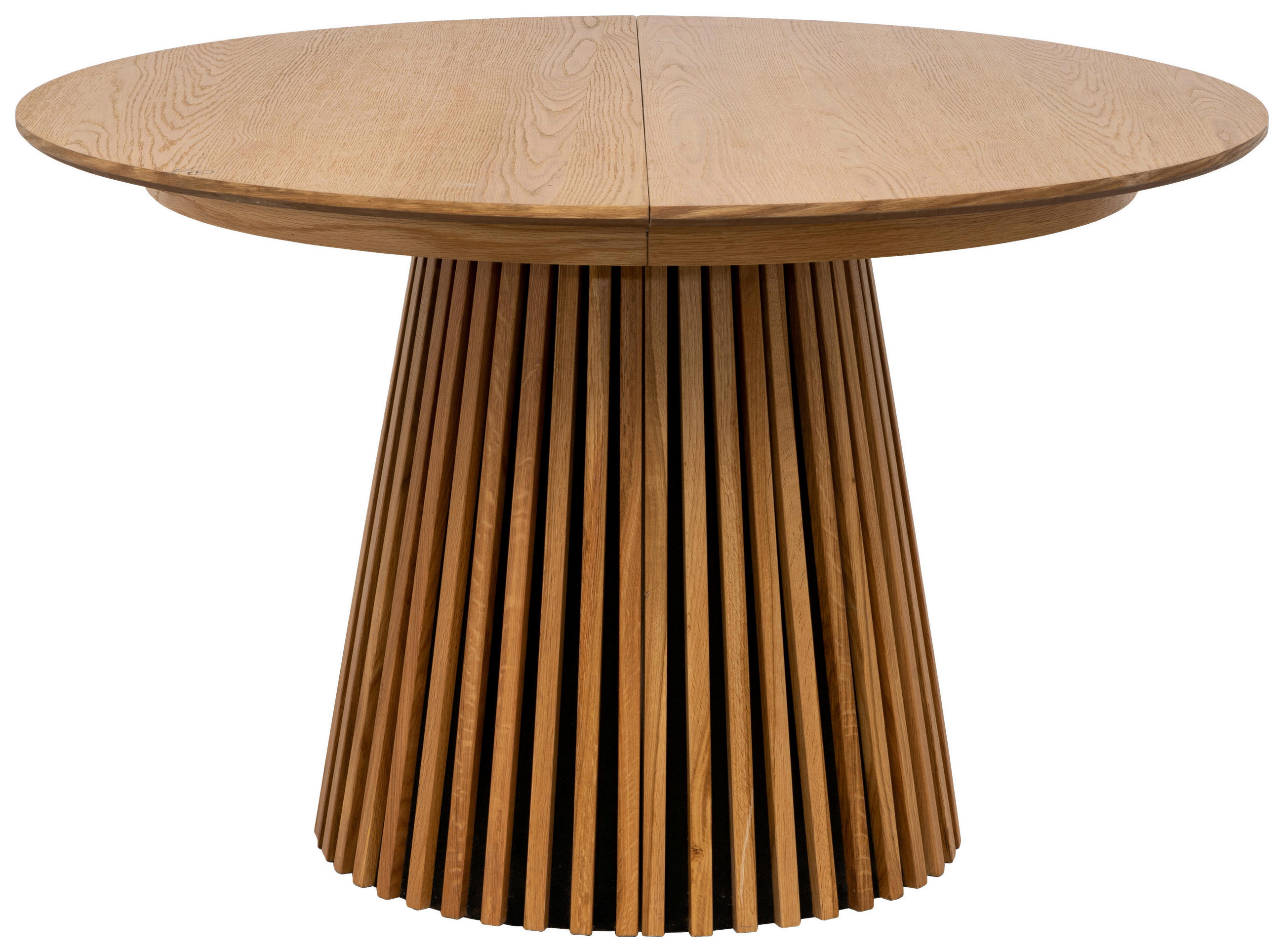 ESSTISCH 120-200/120/75 cm Echtholz  Holz ausziehbar rund Eichefarben  - Eichefarben, MODERN, Holz (120-200/120/75cm) - Carryhome