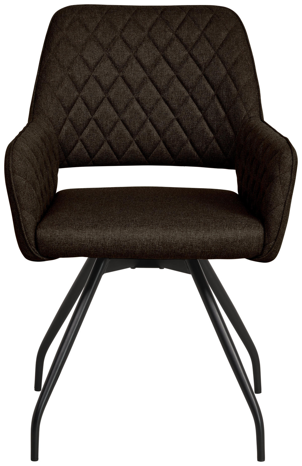 NASLANJAČ, les, kovina, tekstil črna, sivorjava  - črna/sivorjava, Konvencionalno, kovina/tekstil (57/85.5/60cm) - MID.YOU