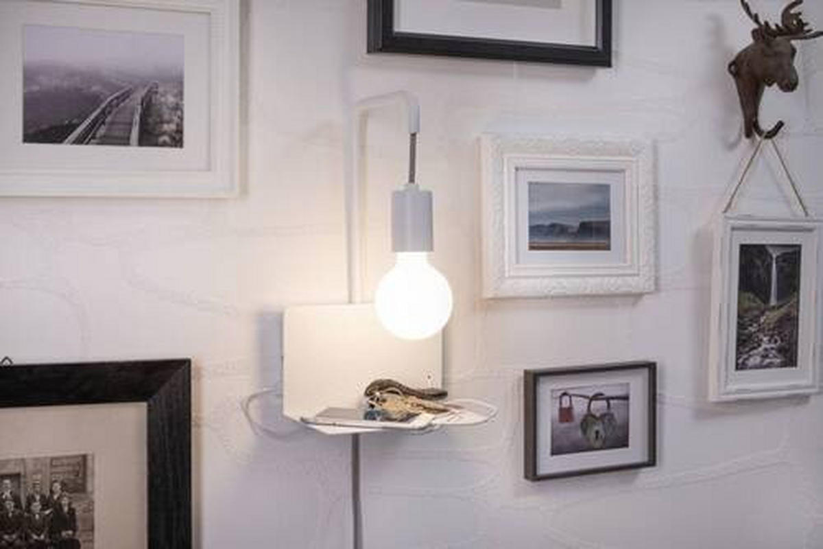 LED-WANDLEUCHTE 20/35 cm   - Weiß, Basics, Metall (20/35cm) - Paulmann