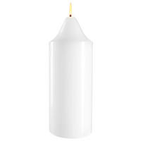 ALTARKERZE - Weiß, KONVENTIONELL, Paraffin (9/25cm)
