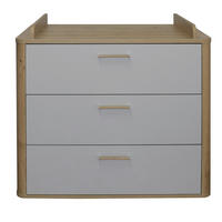 WICKELKOMMODE Lilly  - Eiche Artisan/Grau, Basics, Holzwerkstoff/Kunststoff (100/93-98/45-71cm)