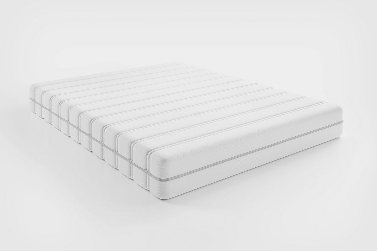 TASCHENFEDERKERNMATRATZE Slow H3/H4 180/220 cm Höhe ca. 18 cm  - Weiss, Basics, Textil (180/220cm) - Livetastic