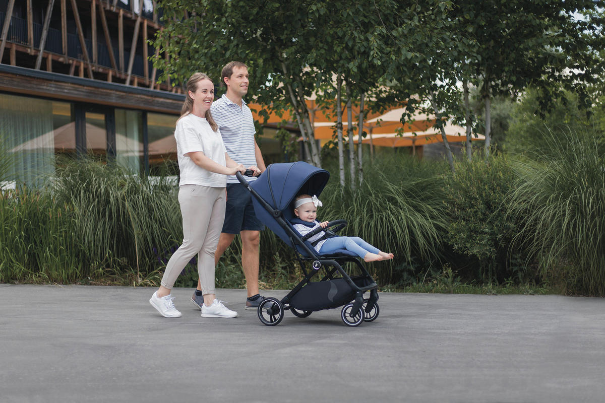 BUGGY Boogy 2 Cobalt  - Schwarz/Dunkelblau, Basics, Textil/Metall (51/105/84,5cm) - Osann