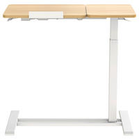 LAPTOPTISCH  Weiß, Eichefarben Gasdruckfeder höhenverstellbar  - Eichefarben/Weiß, MODERN, Holzwerkstoff/Kunststoff (78/65,5/105/38cm) - MID.YOU