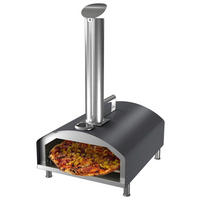 PELLET PIZZAOFEN Pizzaofen Pellet 12430  - Silberfarben/Schwarz, KONVENTIONELL, Metall (20/79/35cm) - Ambia Garden