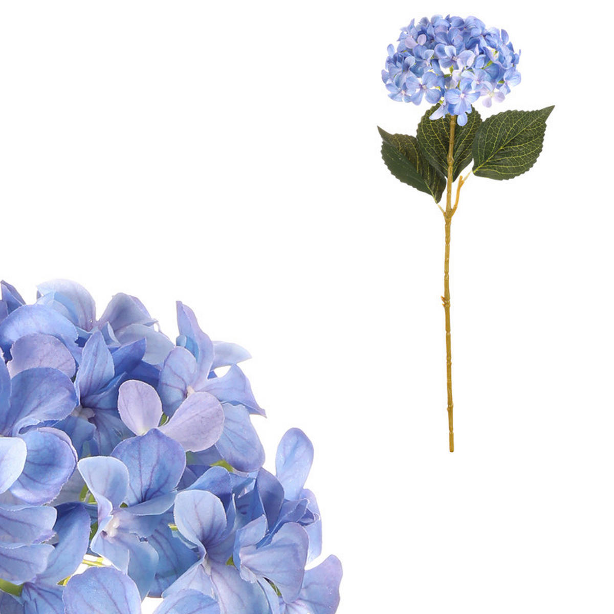 DEKORAČNÝ KVET 75 cm - modrá, Basics, textil (75cm)