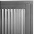 VITRINE in Schwarz  - Schwarz, Trend, Glas/Metall (80/180/35cm) - Xora