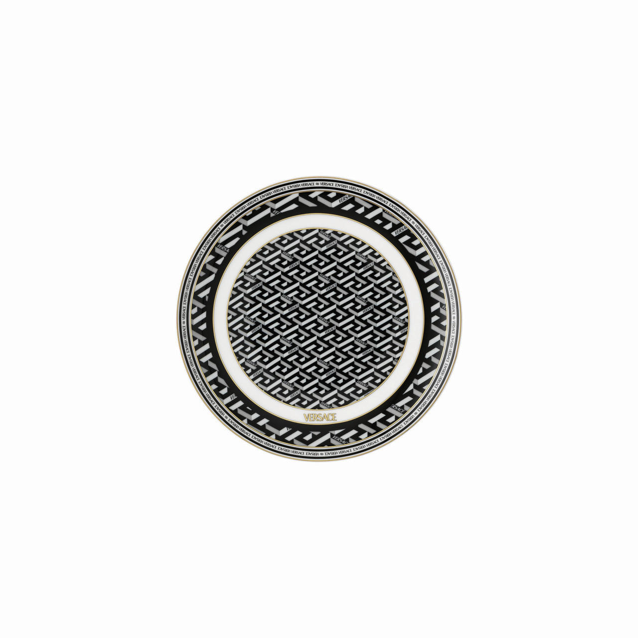 DESERTNI TANJIR    17/2 cm       VERSACE LA GRECA  - crna, Osnovno, keramika (17/2cm) - Versace