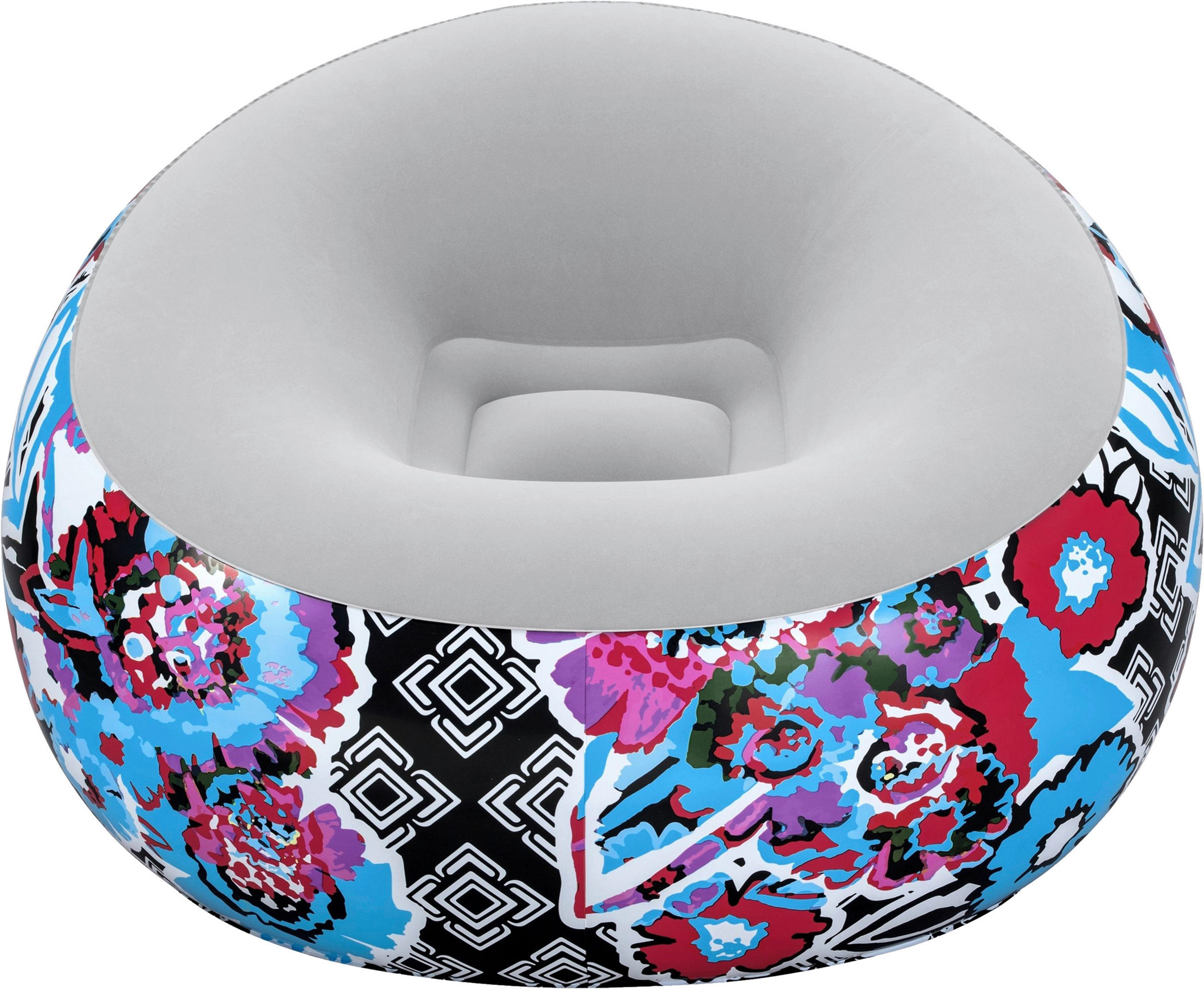 LUFTSESSEL 75111 - Multicolor, KONVENTIONELL, Kunststoff (112/112/66cm) - Bestway