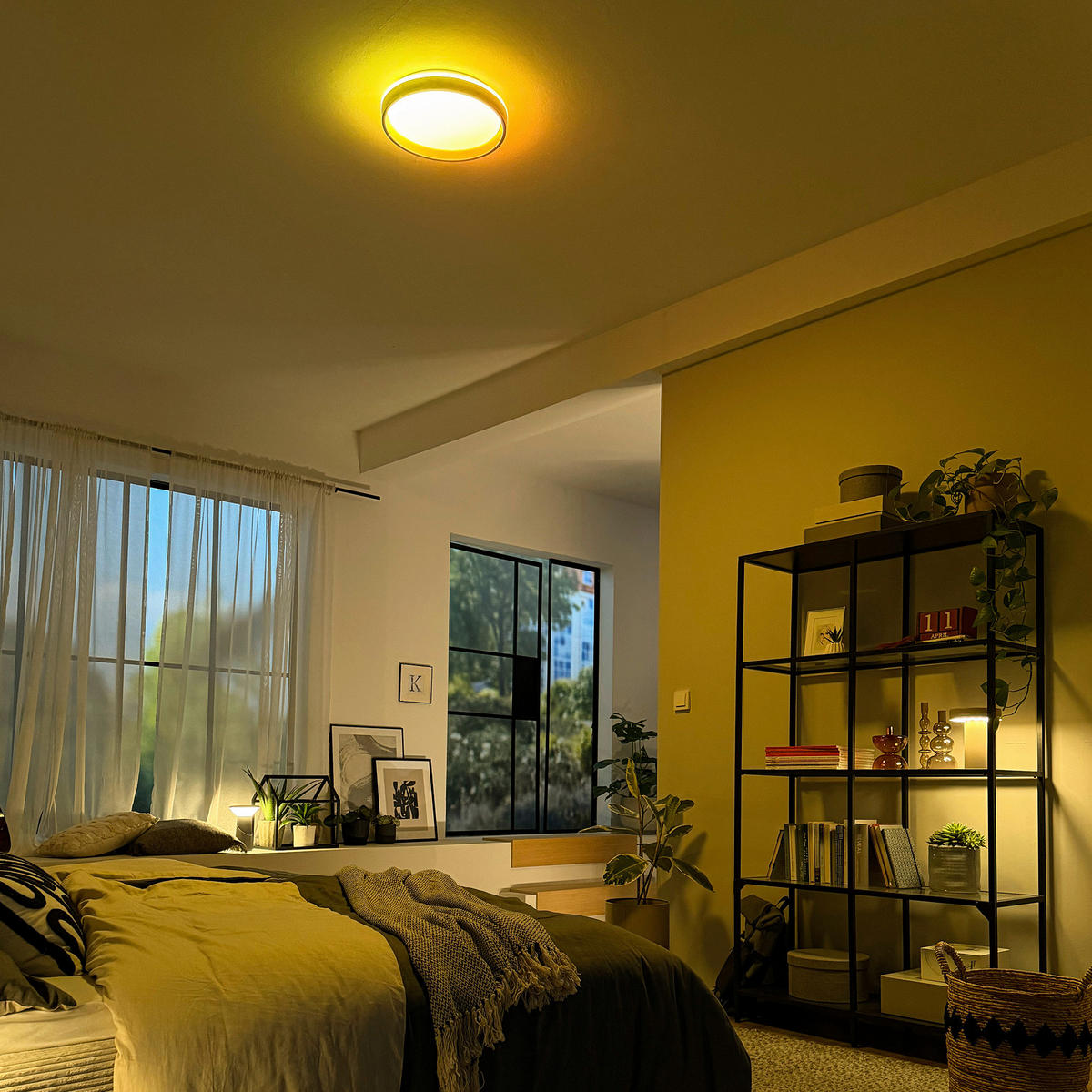 LED-DECKENLEUCHTE Aurie Glow 39/8 cm   - Beige, KONVENTIONELL, Kunststoff (39/8cm) - Briloner