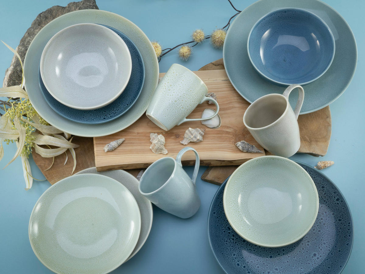KOMBISERVICE 16-teilig  - Multicolor, MODERN, Keramik (35/35/34cm) - Creatable