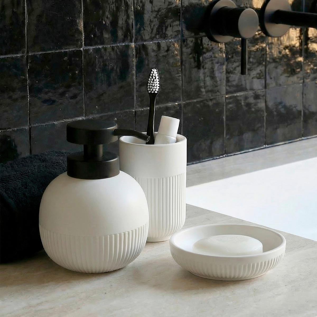 SEIFENSCHALE Kunststoff  - Weiß, Basics, Kunststoff (11.5/2.8/11.5cm) - MSV