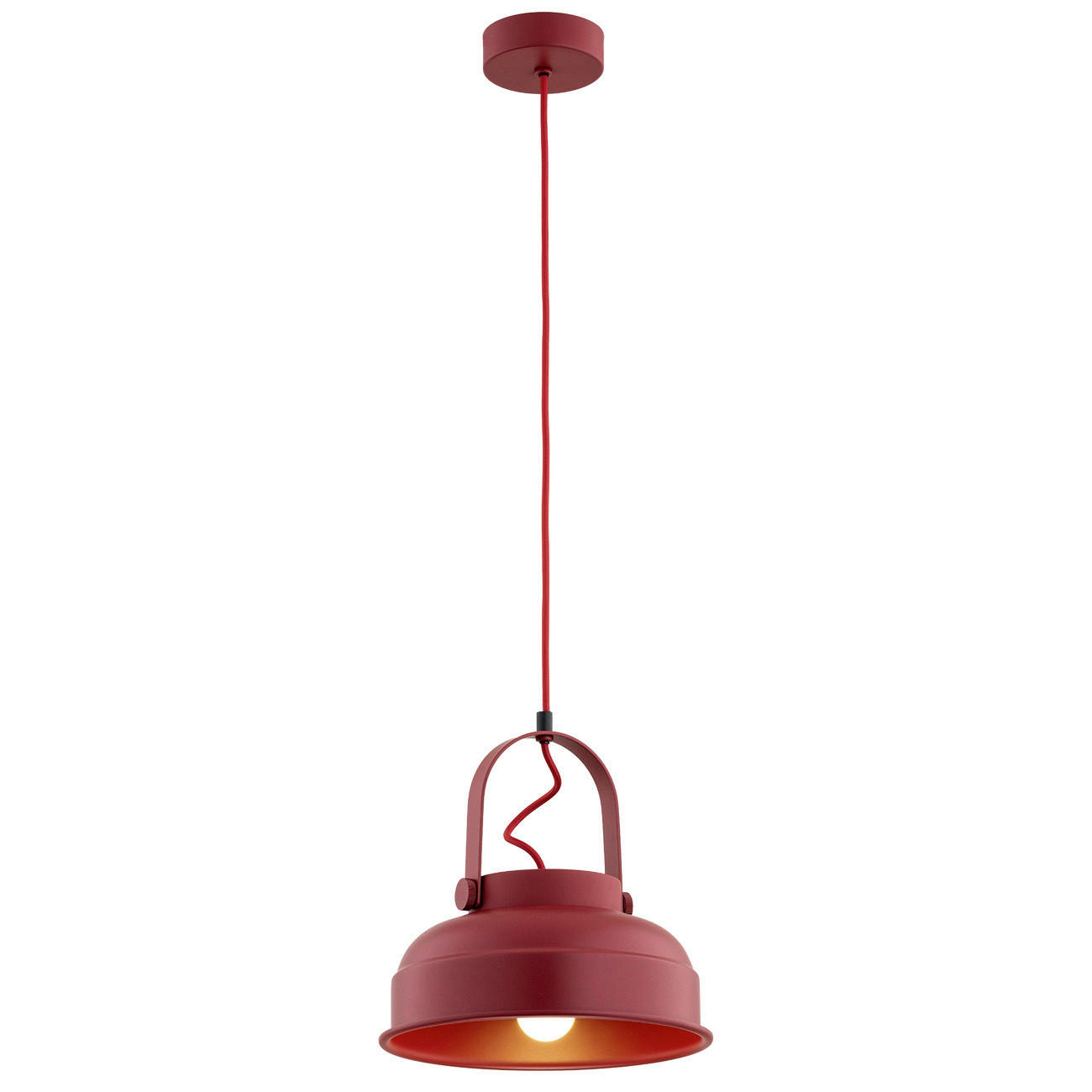 XXXLutz Hängeleuchte Dakota Rot 26x26x109.5 cm
