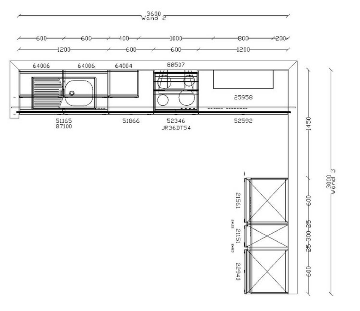 EINBAUKÜCHE   - Eichefarben/Graphitfarben, Design, Holzwerkstoff/Metall (320/155cm) - Nobilia