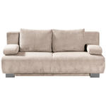 SCHLAFSOFA Rowan in Cord Creme  - Creme, KONVENTIONELL, Textil/Metall (196/89/94cm) - Novel