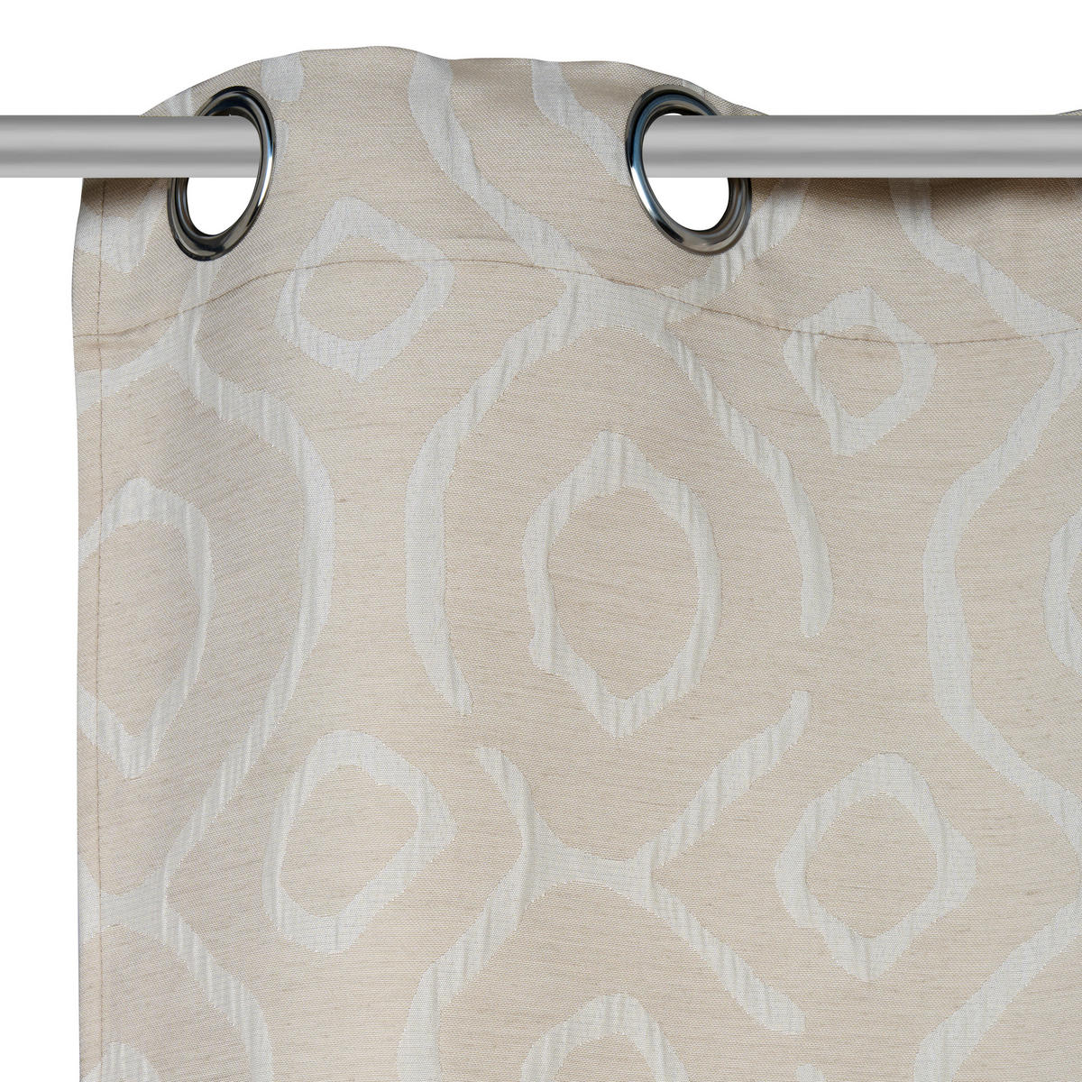 ZAVESA SA KARIKAMA sivobraon  140/245 cm  - sivobraon, Konvencionalno, tekstil (140/245cm) - Esposa