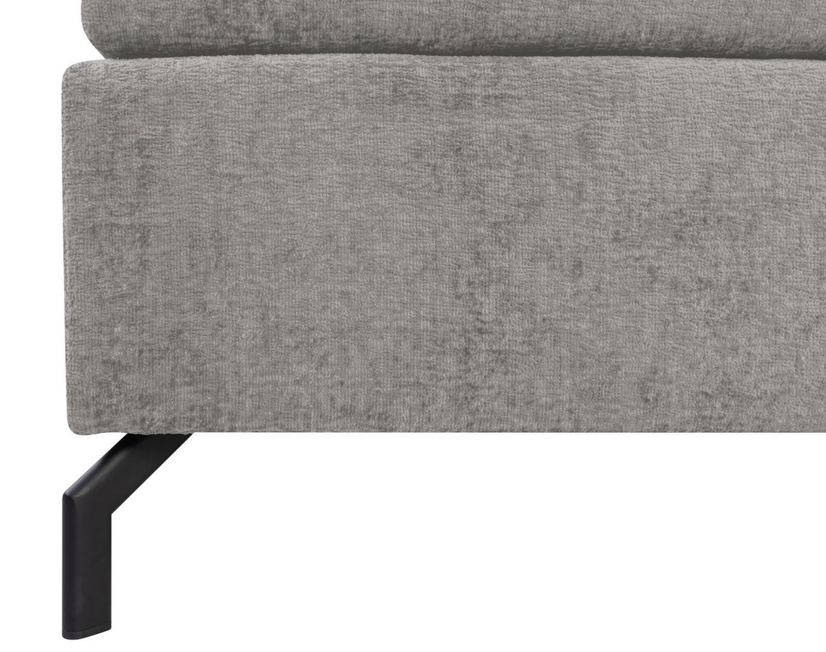 BOXSPRINGBETT 160/200 cm  in Grau  - Schwarz/Grau, Design, Textil/Metall (160/200cm) - Esposa