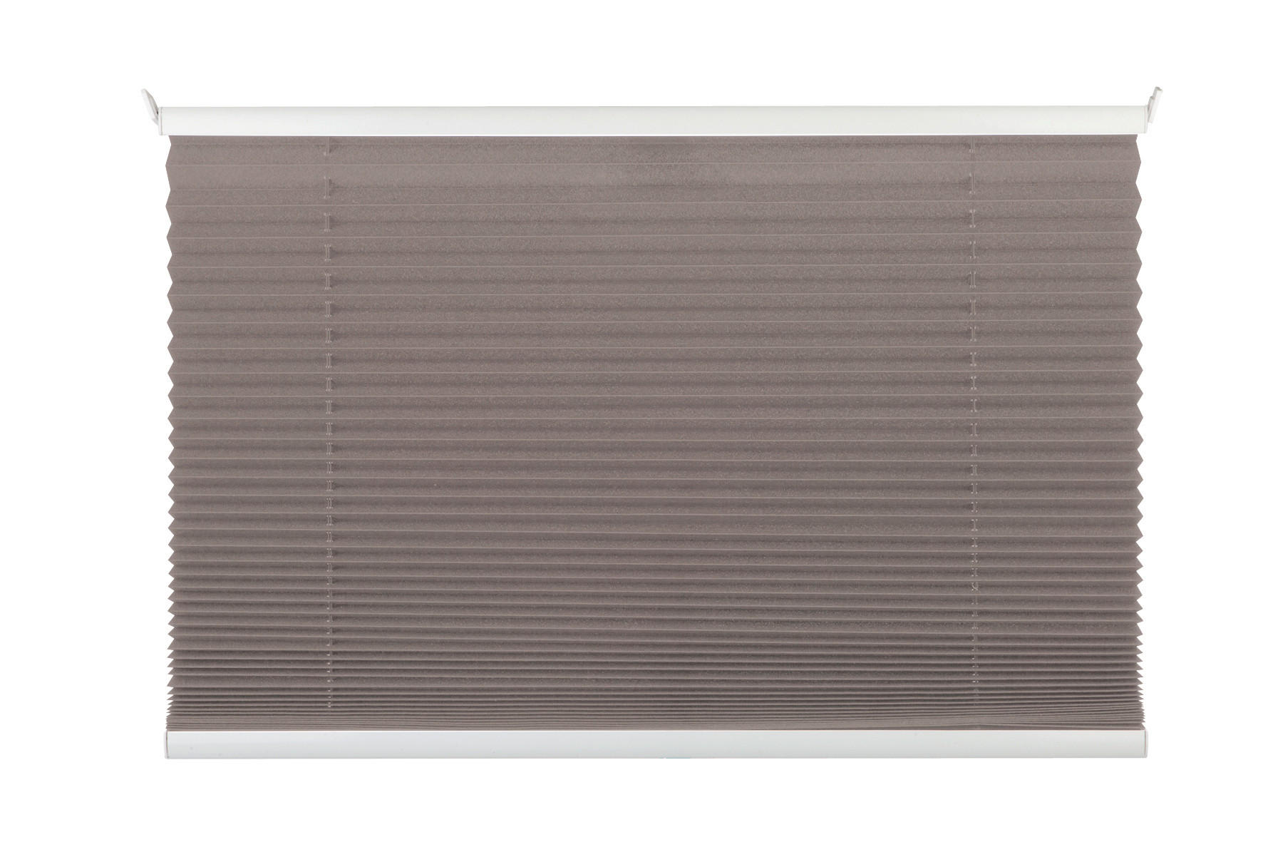 PLISSEE  halbtransparent   50/130 cm   - Taupe, KONVENTIONELL, Textil (50/130cm)