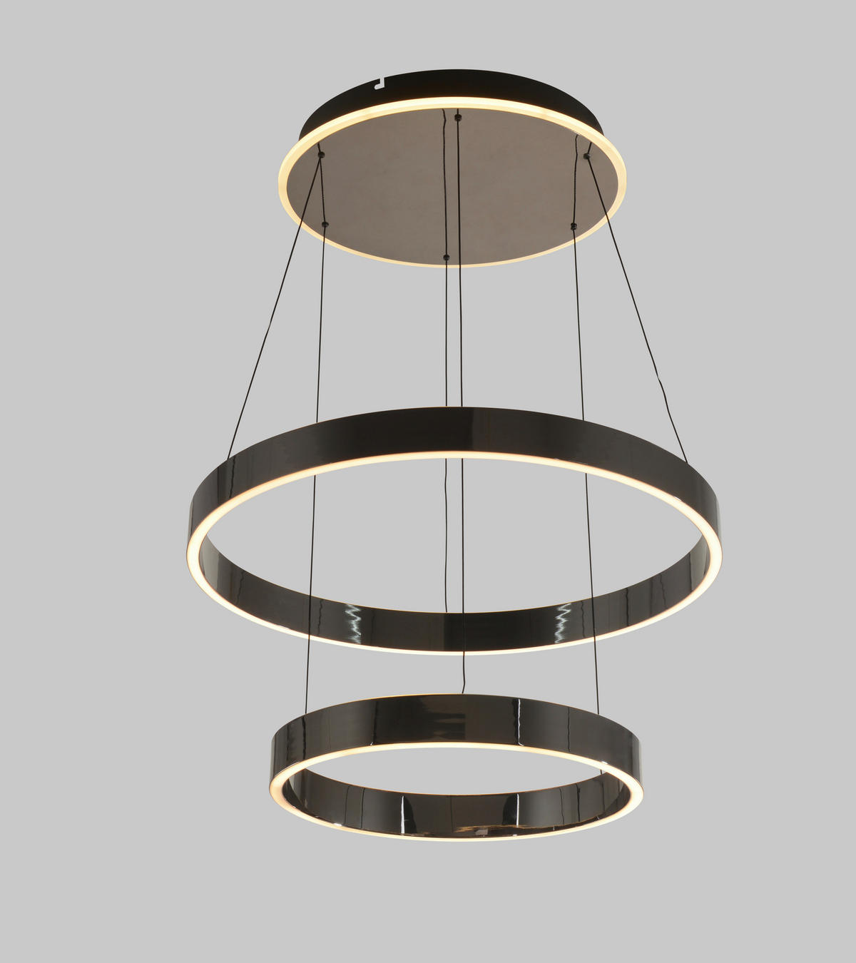 LED-HÄNGELEUCHTE 60/150 cm  - Schwarzchrom, Design, Kunststoff/Metall (60/150cm)