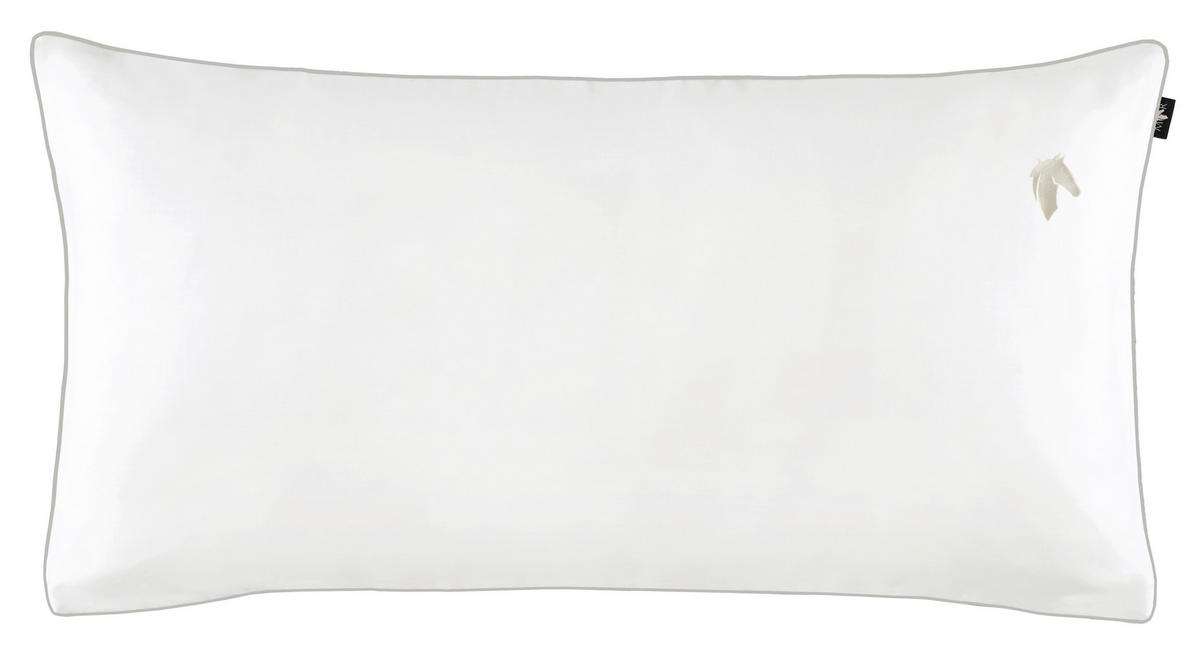 KISSENHÜLLEN-SET Marcel.Remus.Design - Palma weiß 40/80 cm  - Weiß, Design, Textil (40/80cm) - Marcel Remus