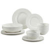 TAFELSERVICE Weiß 16-teilig Manufacture Rock blanc  - Weiß, KONVENTIONELL, Keramik - Villeroy & Boch