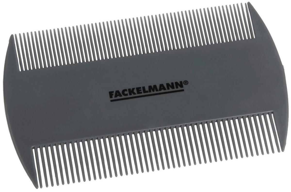 LÄUSEKAMM FÜR TIERE - Anthrazit, KONVENTIONELL, Kunststoff (8,5/5/0,2cm) - Fackelmann