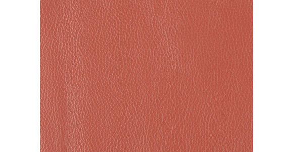 2,5-SITZER in Leder Rot - Rot/Schwarz, Design, Leder/Metall (200/102/92cm) - Johann Jakob
