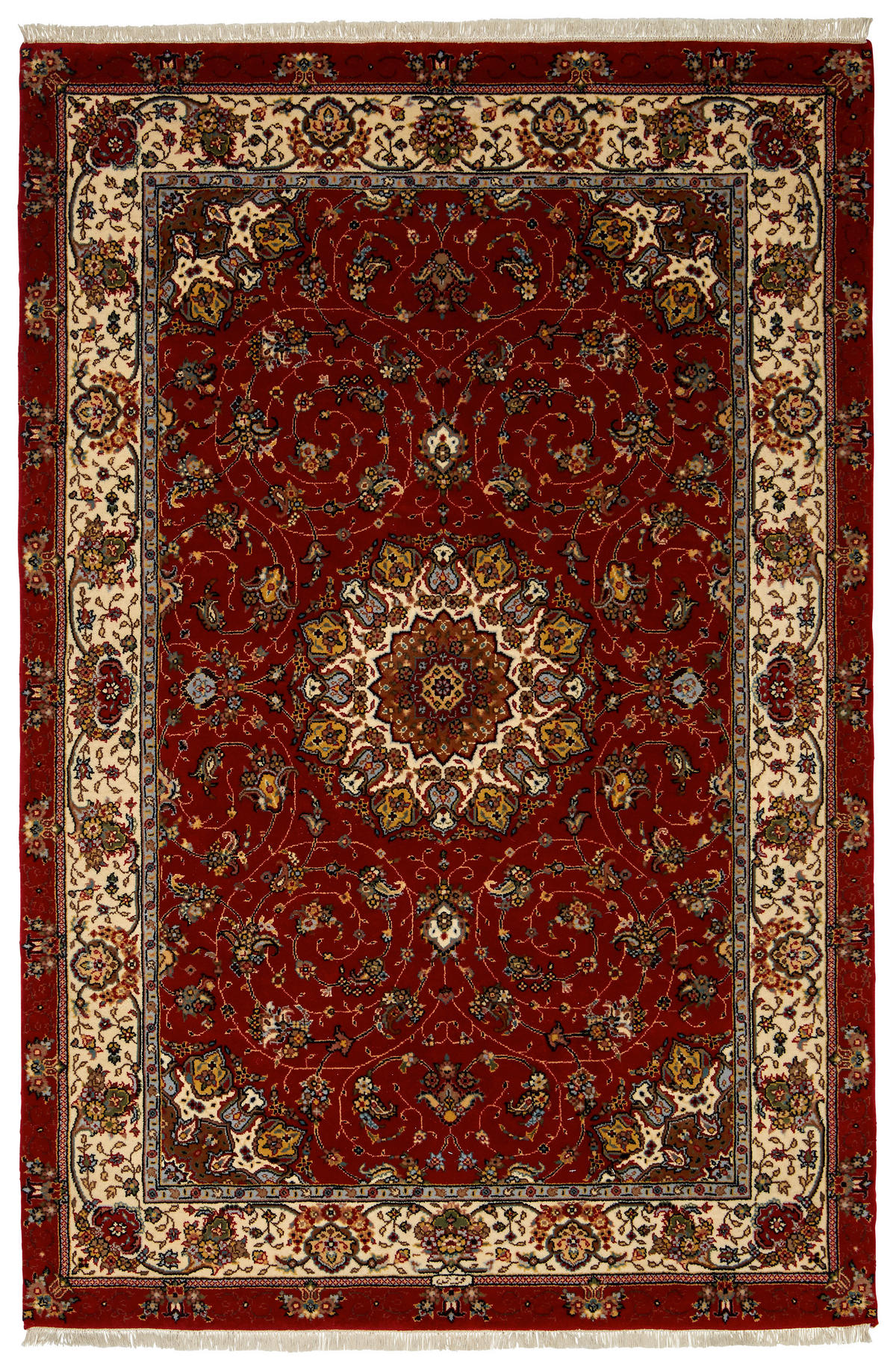 ORIENTTEPPICH 90/160 cm Tabriz Superior Rot  - Rot, Lifestyle, Textil (90/160cm) - Cazaris