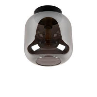 DECKENLEUCHTE Joanet 25/25/28.5 cm   - Hellgrau, Design, Glas (25/25/28.5cm) - Lucide