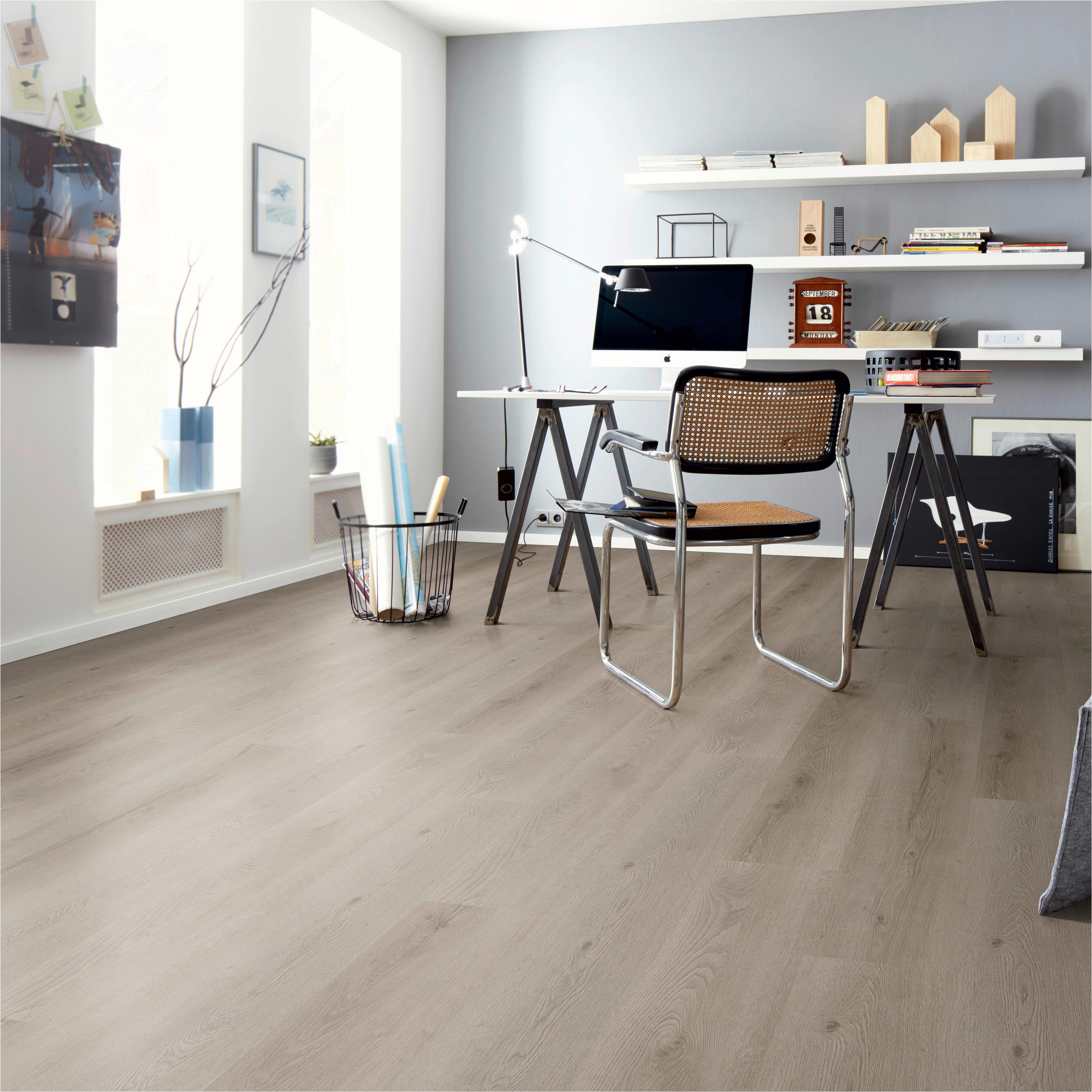 DESIGNBODEN Variant  per  m² - Hellbraun/Eichefarben, Basics, Kunststoff (122/23/0.48cm)