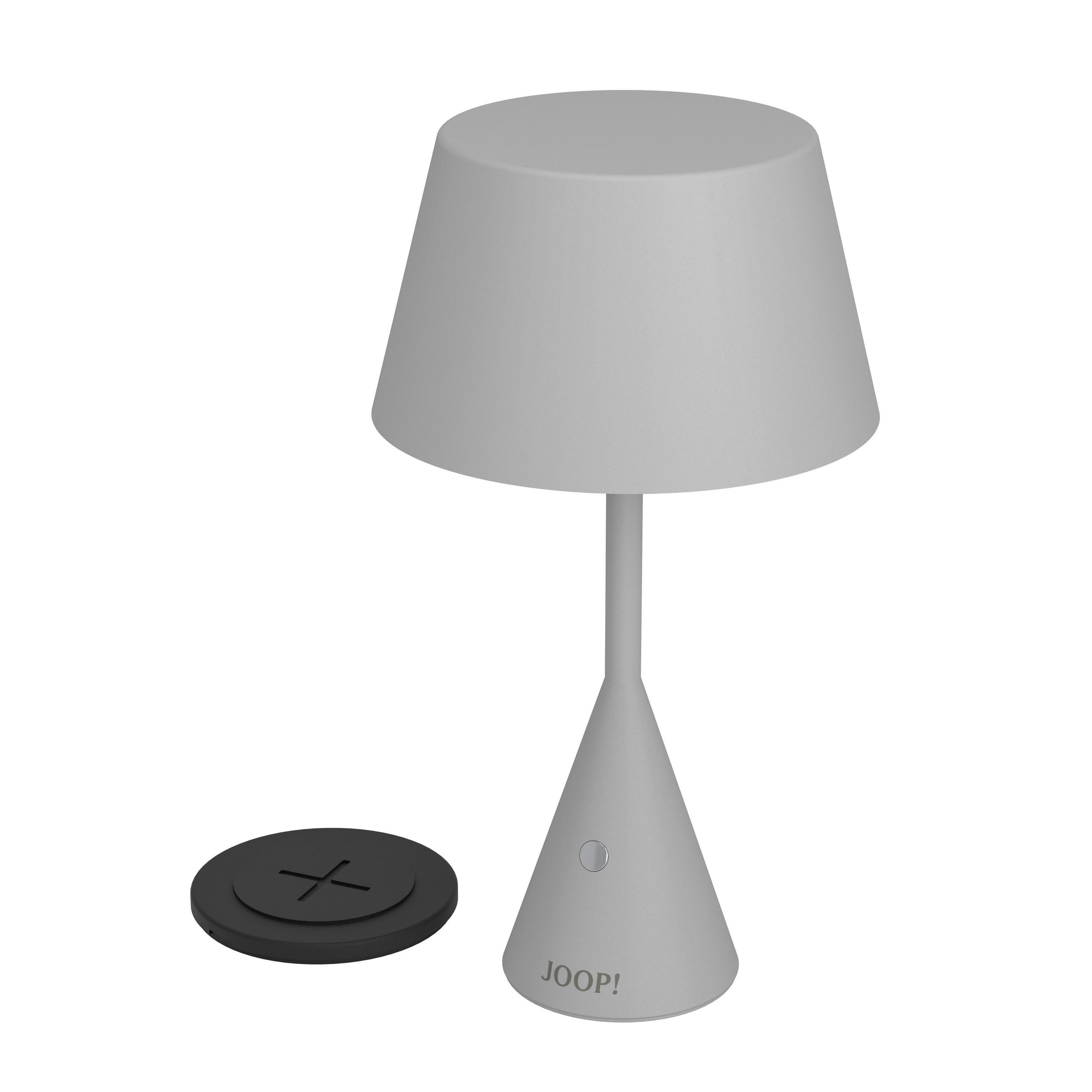 AKKU-TISCHLEUCHTE Move Lights 16,0/29,5 cm  - Hellgrau/Weiß, Design, Kunststoff/Metall (16,0/29,5cm) - Joop!