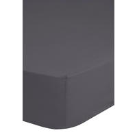 SPANNLEINTUCH 180/220 cm Satin  - Anthrazit, Basics, Textil (180/220cm) - MID.YOU