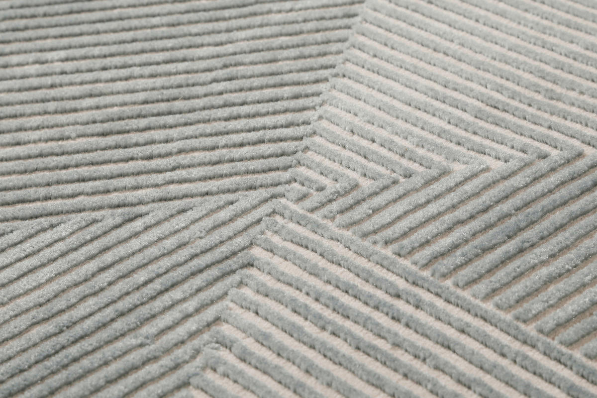 WEBTEPPICH 120/170 cm Velvet Groove Grau, Türkis  - Türkis/Grau, KONVENTIONELL, Textil (120/170cm) - Esprit