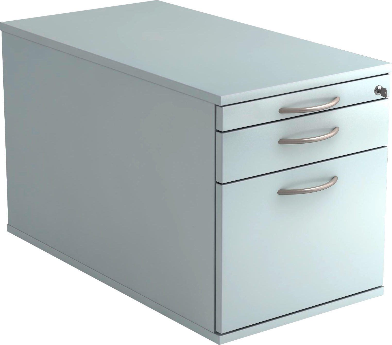 ROLLCONTAINER Grau  - Alufarben/Grau, KONVENTIONELL, Holzwerkstoff/Kunststoff (42,8/51,2/80cm) - Venda