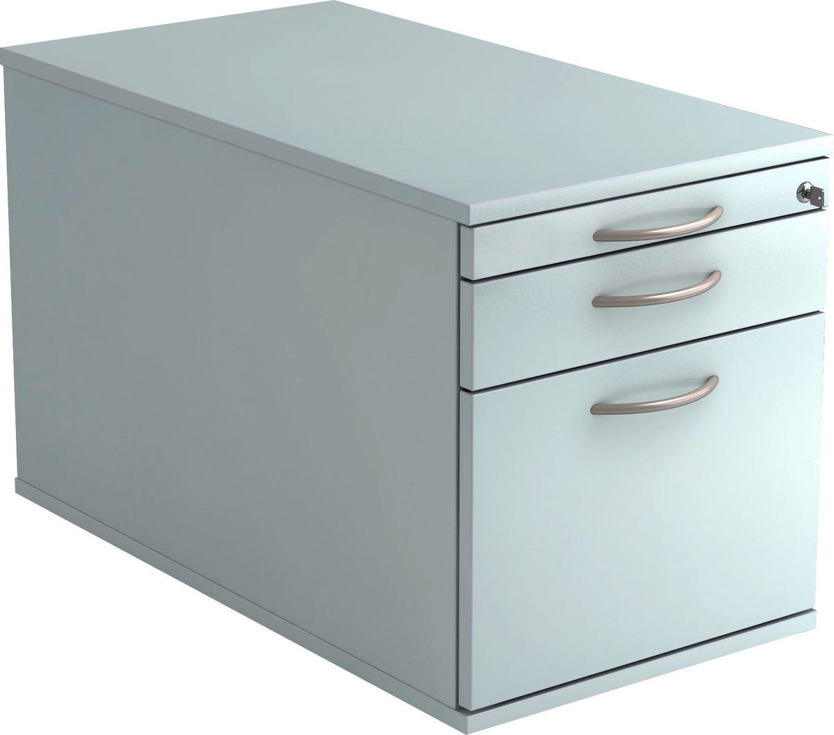 ROLLCONTAINER Grau  - Alufarben/Grau, KONVENTIONELL, Holzwerkstoff/Kunststoff (42,8/51,2/80cm) - Venda