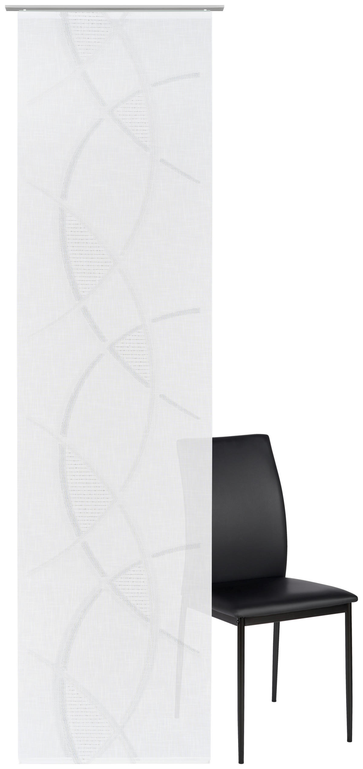 PANELNA ZAVESA   60/260 cm   - siva/bela, Basics, tekstil (60/260cm) - Novel