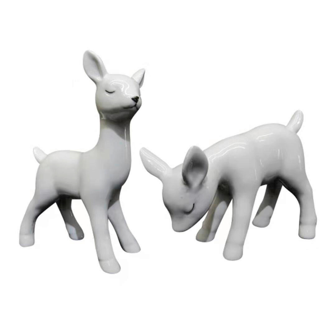 CĂPRIOARĂ DECORATIVĂ - alb, Lifestyle, ceramică - X-Mas