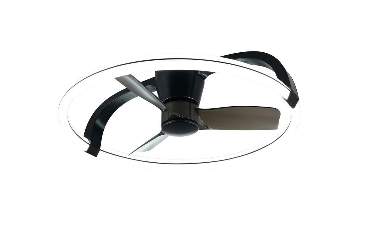 DECKENVENTILATOR  73,5/23 cm    - noir, Design, matière synthétique (73,5/23cm)
