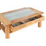 COUCHTISCH Kernbuche vollmassiv rechteckig Buchefarben - Buchefarben, Design, Glas/Holz (110/45/70cm) - LINEA NATURA