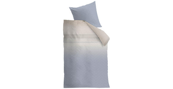 BETTWÄSCHE Naleen Satin 160/210 cm  - Blau, Basics, Textil (160/210cm) - Novel