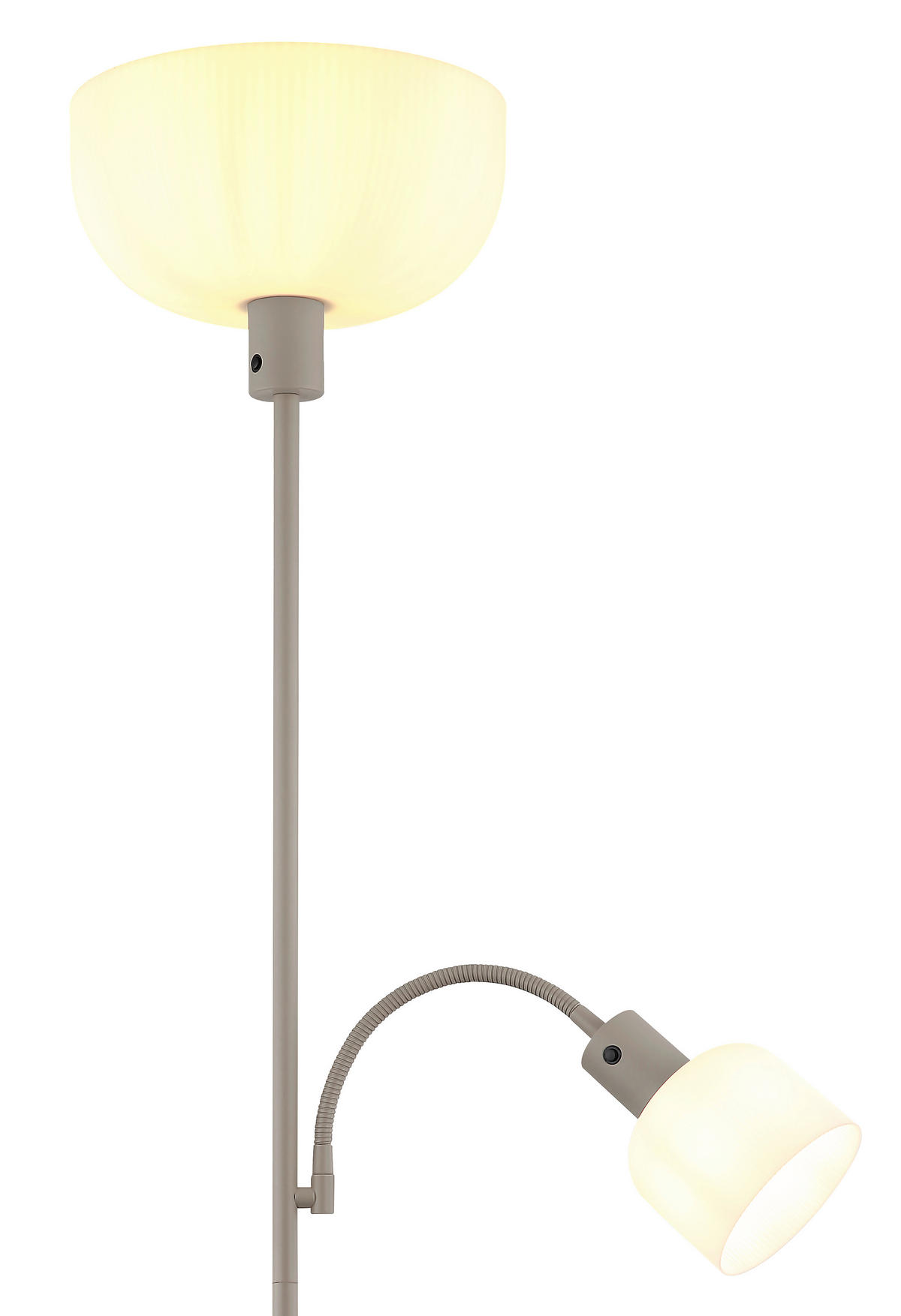 STEHLEUCHTE 26/178,7 cm    - Sandfarben/Schwarz, Design, Kunststoff/Metall (26/178,7cm) - Globo