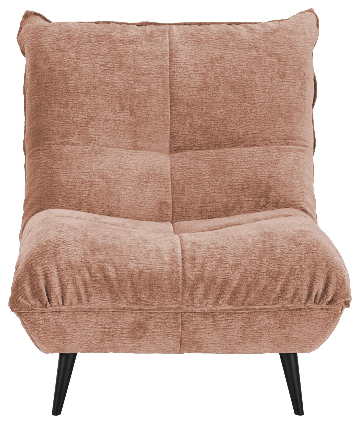 SESSEL in Mikrofaser Rosa  - Schwarz/Rosa, Konventionell, Textil/Metall (89/100/101cm) - MID.YOU