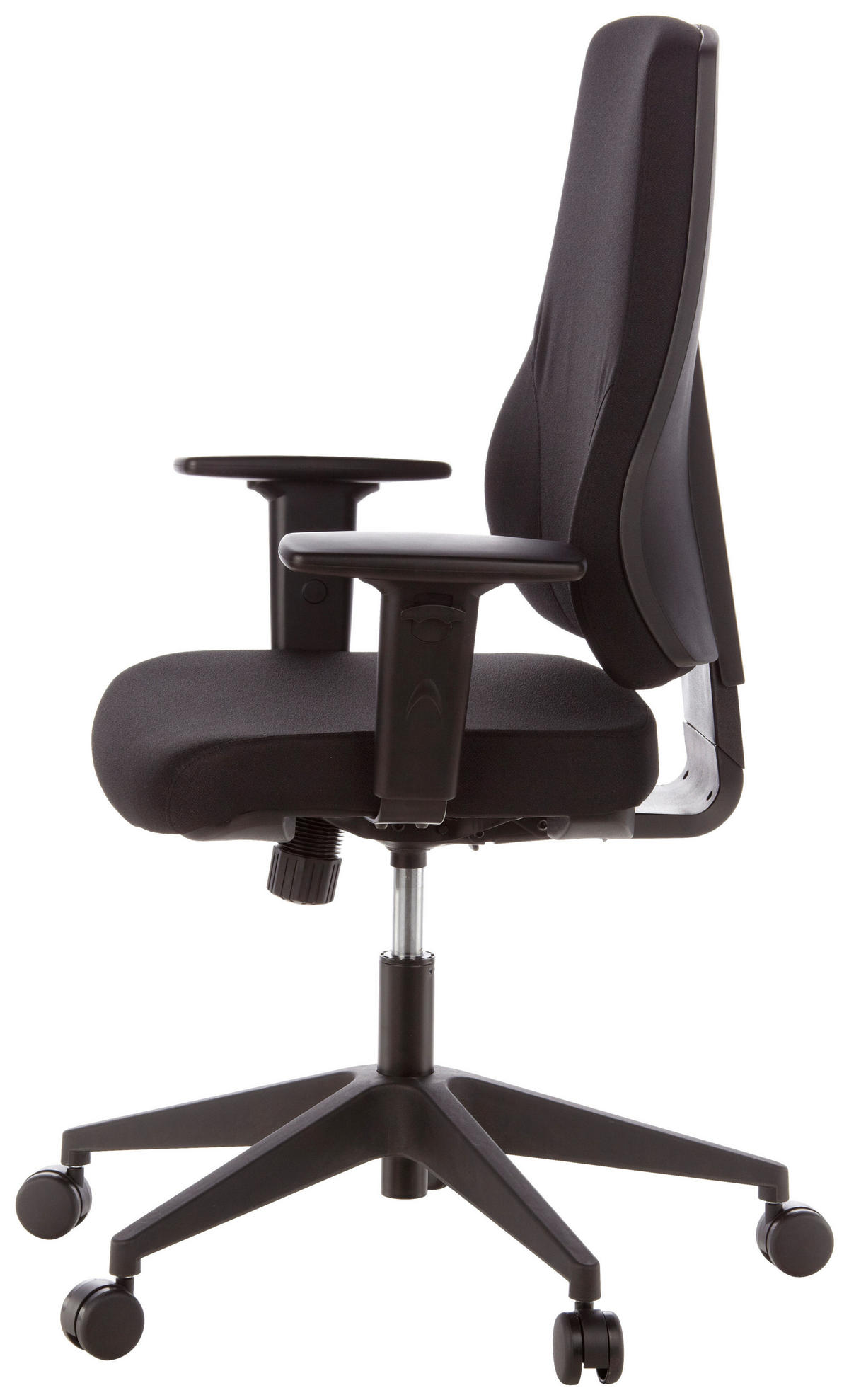 DREHSTUHL Flachgewebe Schwarz  - Schwarz, MODERN, Kunststoff/Textil (57/126/45cm) - MID.YOU