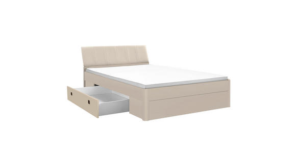 BETT 180/200 cm  in Kaschmir  - Kaschmir, KONVENTIONELL, Holzwerkstoff/Textil (180/200cm) - Carryhome