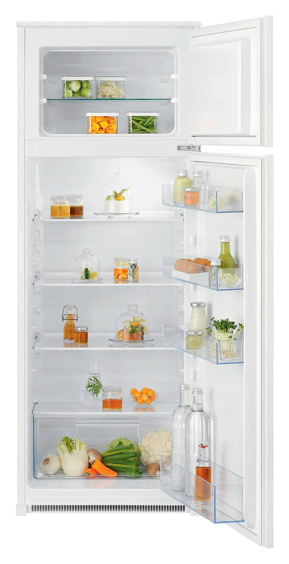 KÜHL-GEFRIER-KOMBINATION KTS5LE14S  - Weiß, Basics, Kunststoff/Metall (54,8/144,1/54,9cm) - Electrolux